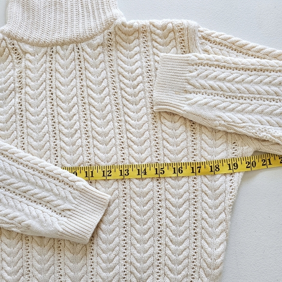 Rare 90's DKNY Wool Cream Sweater Luxury Long Sleeve Knitted Bodysuit Jumpsuit S - Picture 9 of 16